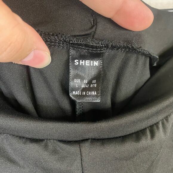 Shein Black Distressed Leggings Size Large - Picture 4 of 4